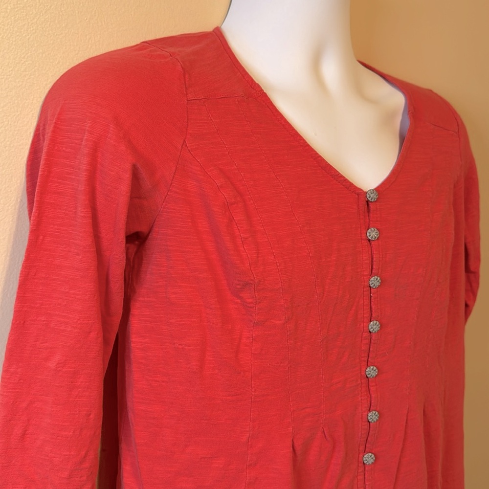 J JILL Orange Top.   Size Small - Picture 7 of 10